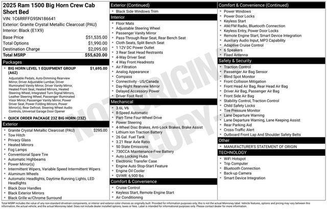 2025 Ram 1500 Big Horn