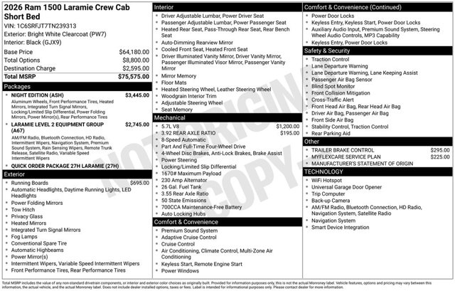 2026 Ram 1500 Laramie