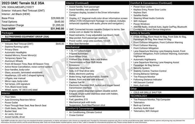 2023 GMC Terrain SLE