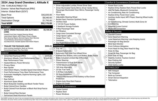 2024 Jeep Grand Cherokee L Altitude X