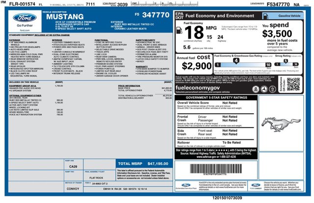 2015 Ford Mustang GT Premium
