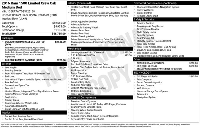 2016 Ram 1500 Longhorn Limited