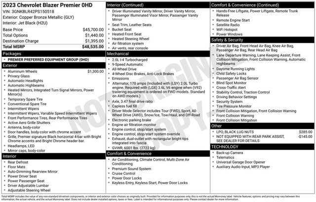 2023 Chevrolet Blazer Premier