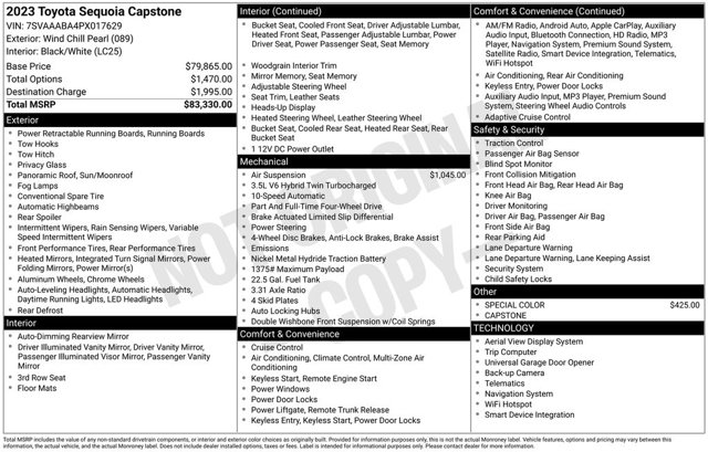 2023 Toyota Sequoia Capstone