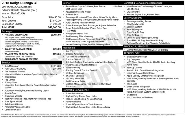 2018 Dodge Durango GT