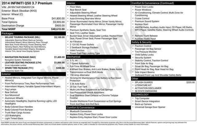 2014 INFINITI Q50 Premium