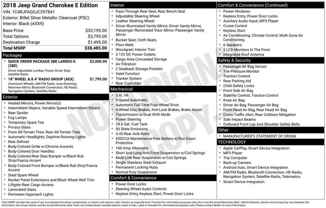 2018 Jeep Grand Cherokee Laredo E