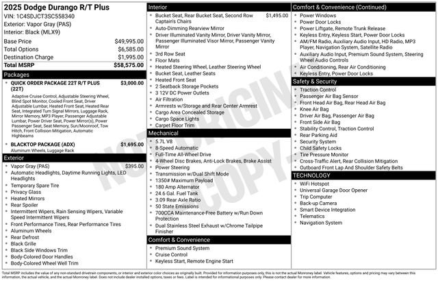 2025 Dodge Durango R/T Plus