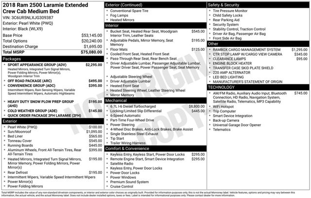2018 Ram 2500 Laramie