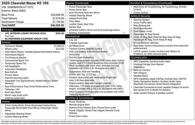 2020 Chevrolet Blazer RS