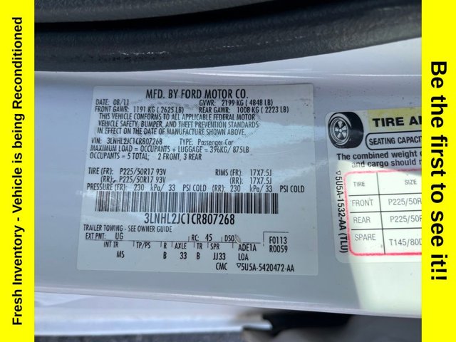 2012 Lincoln MKZ Base