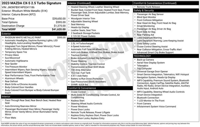2023 Mazda CX-5 2.5 Turbo Signature