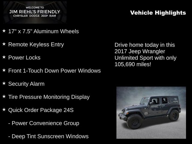 2017 Jeep Wrangler Unlimited Sport