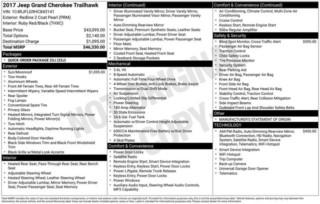 2017 Jeep Grand Cherokee Trailhawk