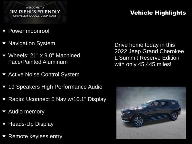 2022 Jeep Grand Cherokee L Summit Reserve