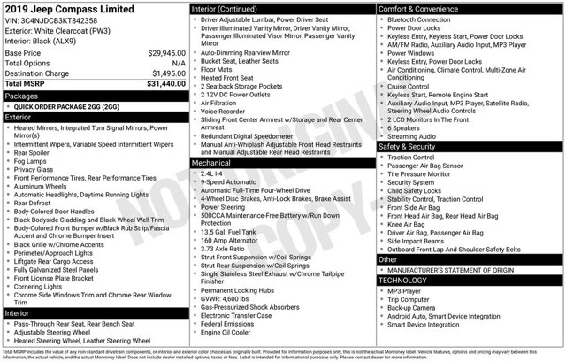 2019 Jeep Compass Limited