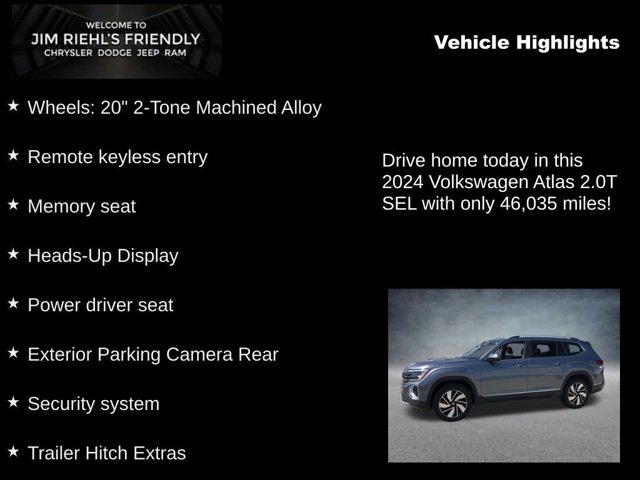 2024 Volkswagen Atlas 2.0T SEL