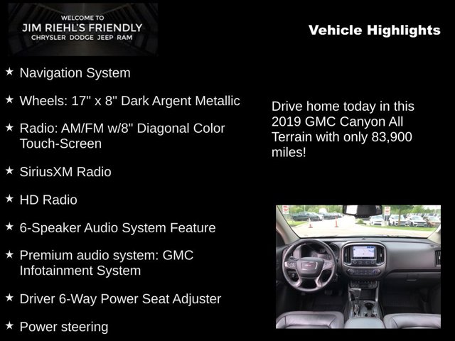 2019 GMC Canyon 4WD All Terrain w/Leather