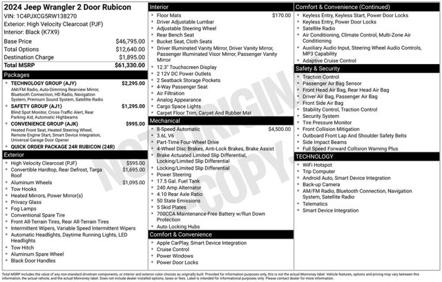 2024 Jeep Wrangler Rubicon