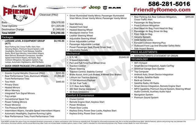2023 RAM 1500 Laramie 4x4 Crew Cab 5'7's photo