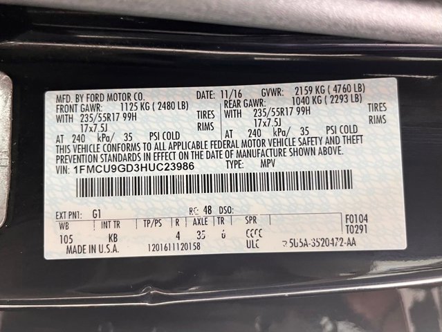 2017 Ford Escape SE