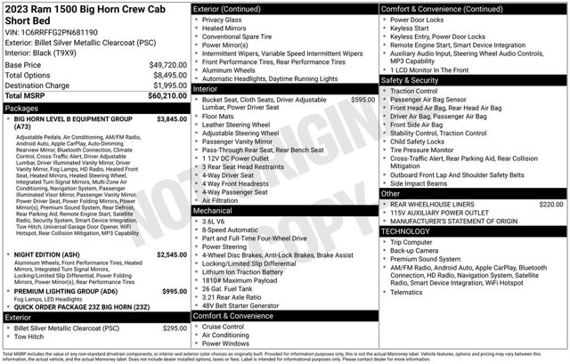 2023 Ram 1500 Big Horn
