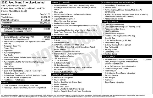 2022 Jeep Grand Cherokee Limited